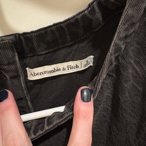 Black Denim Sleeveless Top - Small - Abercrombie & Fitch - Picture 3 of 3